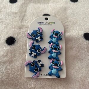 Stich Blue and Pink Shoe Charms Set
